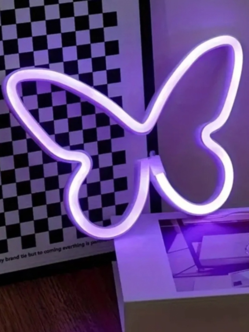 Purple Butterfly Neon Light Sign
